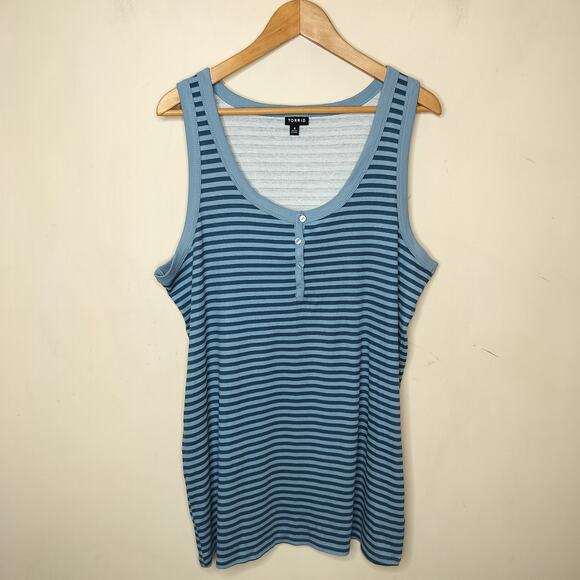 Torrid Striped Tank Top - Picture 1 of 8